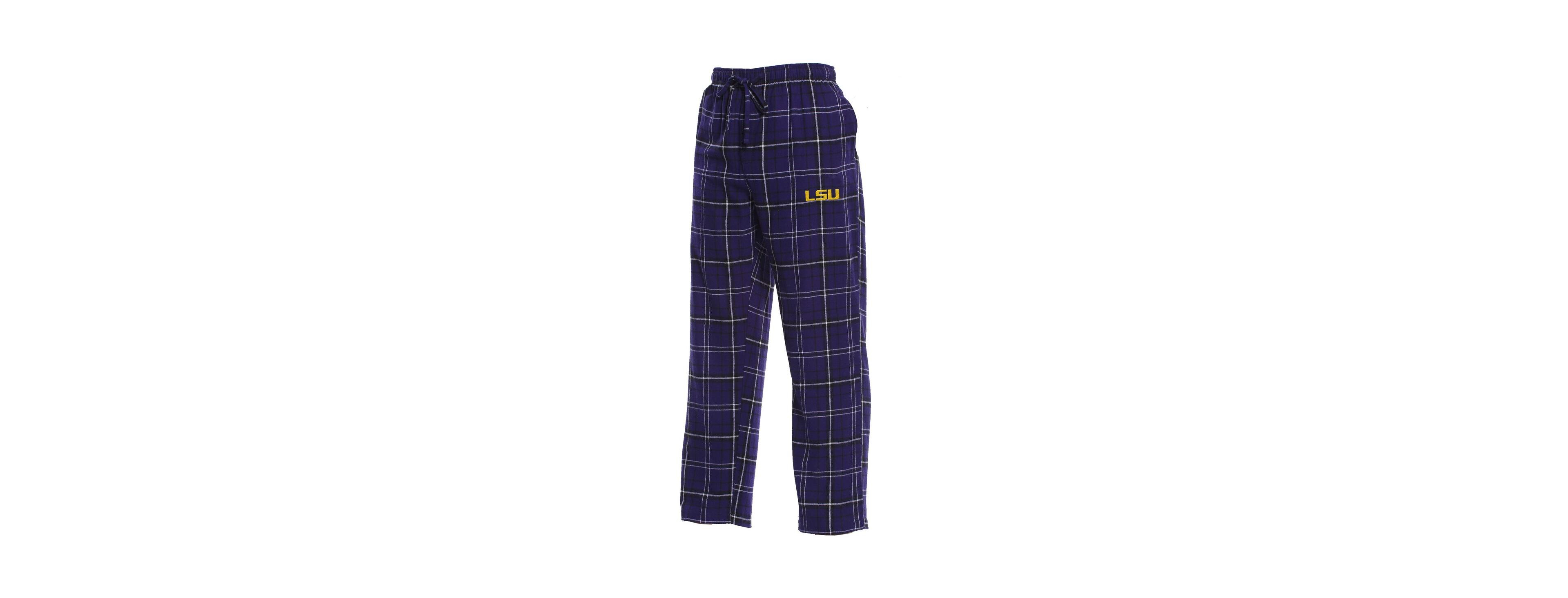 Concepts Sport Men's Purple/Black Lsu Tigers Ultimate Flannel Pants