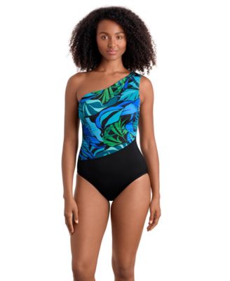 ShapeSolver - Women's One-Shoulder One-Piece Swimsuit
