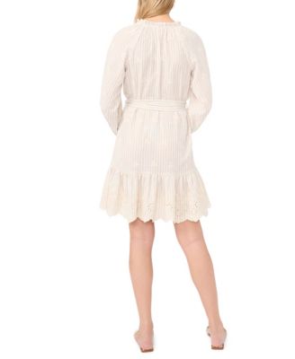 Women's Ruffle Puff-Sleeve Mini Dress