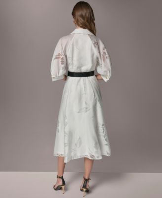Women's Collared Midi Shirt Dress