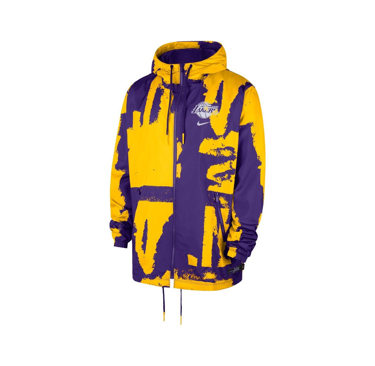 Men's and Women's Purple Los Angeles Lakers Courtside Club Premium Woven Full-Zip Hooded Jacket
