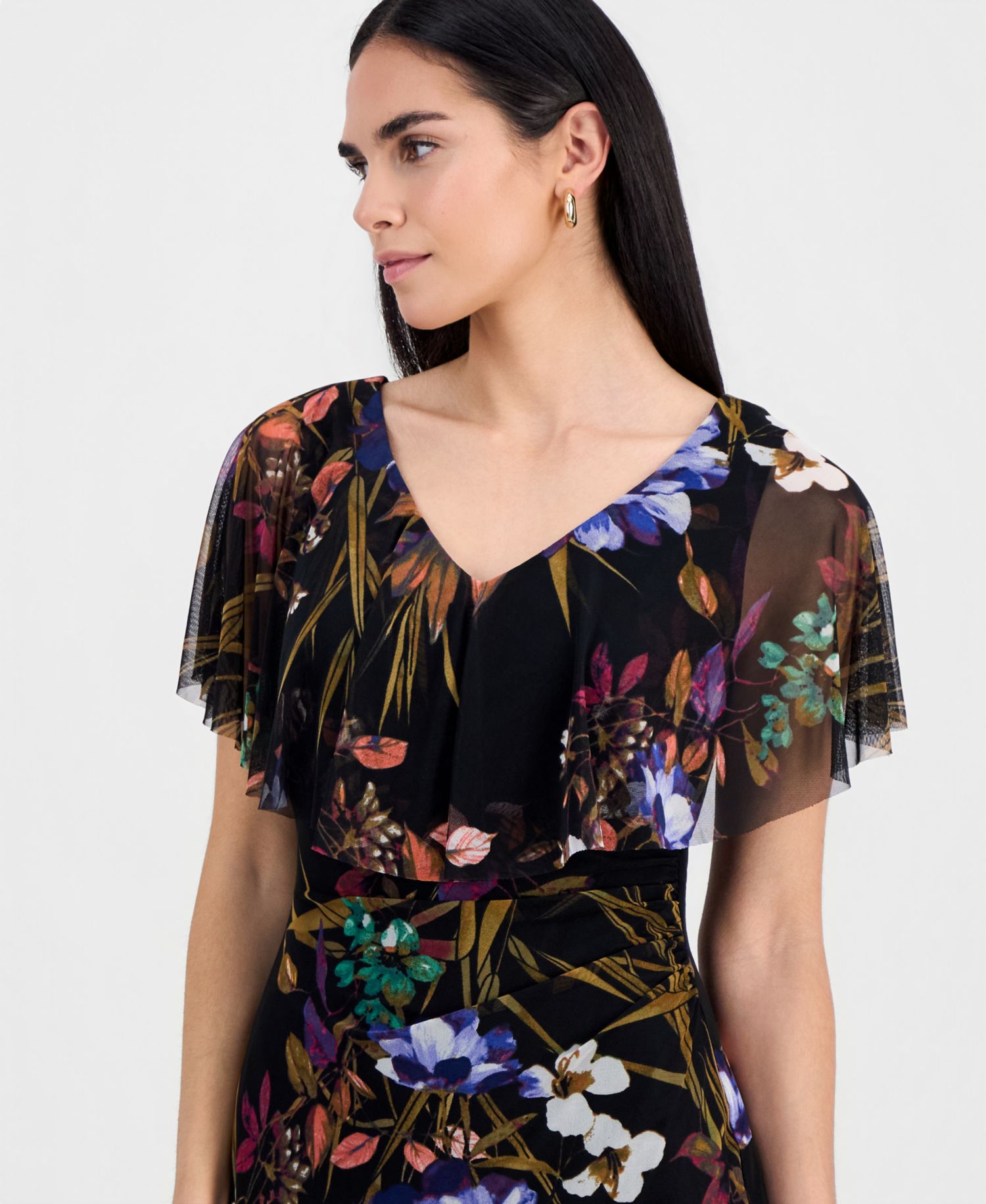 Petite Mesh Sheath Dress