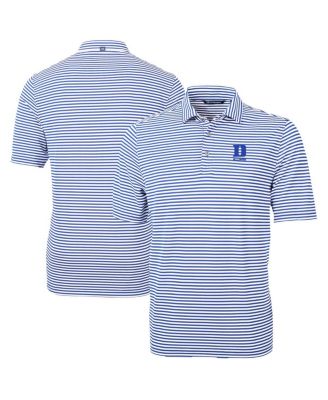 Men's Royal Duke Blue Devils Virtue Eco Pique Stripe DryTec Polo Shirt