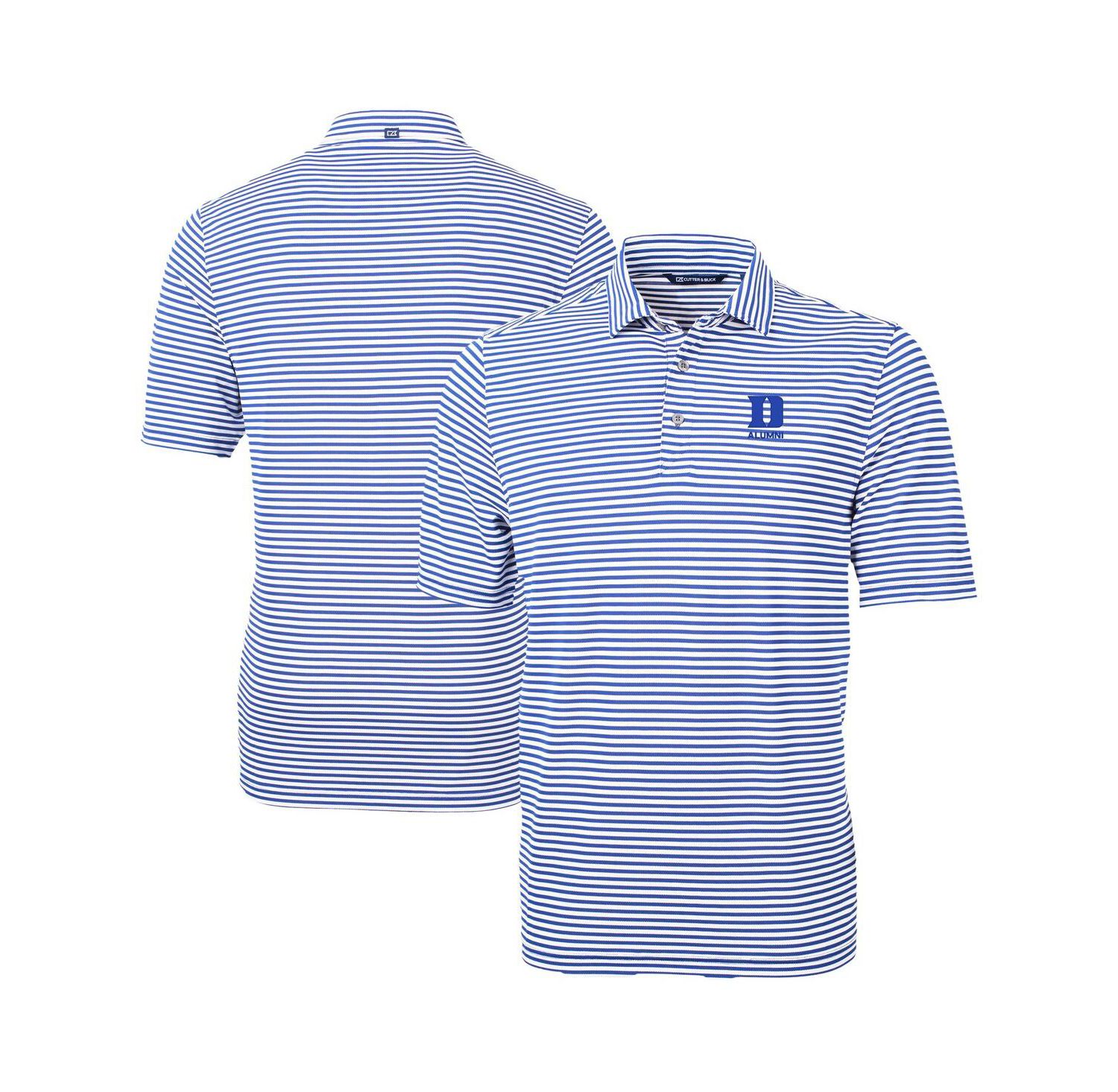 Men's Royal Duke Blue Devils Virtue Eco Pique Stripe DryTec Polo Shirt