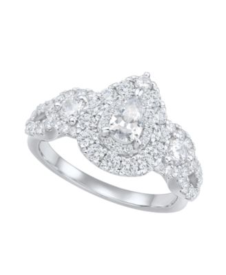 Diamond Engagement Ring (1-1/2 ct. t.w.) in 14k White Gold