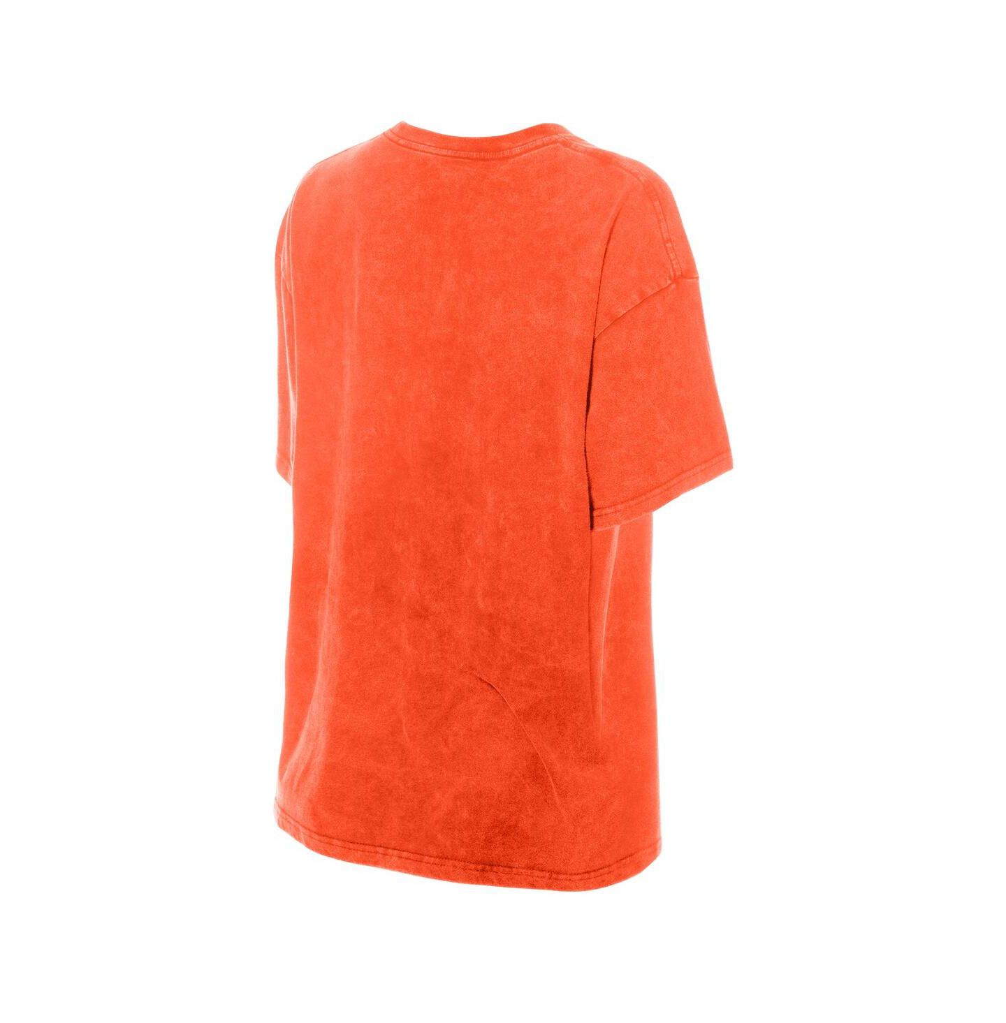 Женская футболка New Era Orange San Francisco Giants Mineral Wash Oversized — фото 3