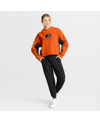 Women's Orange Philadelphia Flyers Back Check Boxy Hoodie