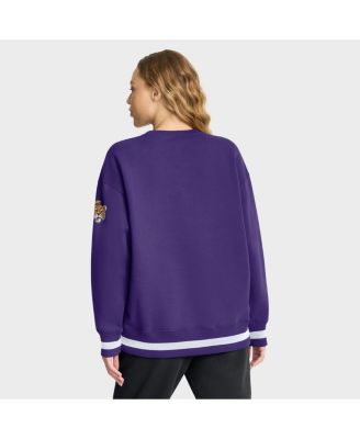 Women's Purple LSU Tigers Oversized Legacy Phoenix Sweatshirt