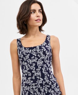 Women's Printed Tiered Maxi Dress