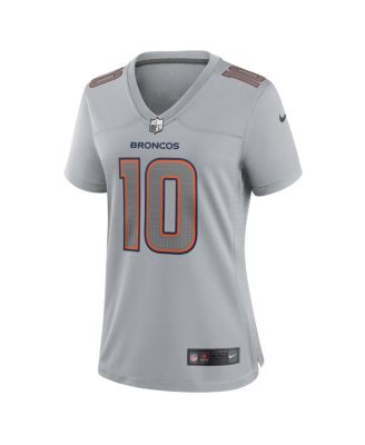 Women's Bo Nix Gray Denver Broncos Fashion Atmosphere Fashion Game Jersey