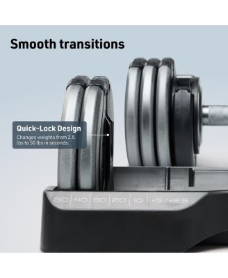 Single 55lb Select-A-Weight Dumbbell