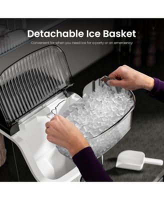 Compact Nugget Ice Maker, 35 lbs. Capacity with Chewable Ice
