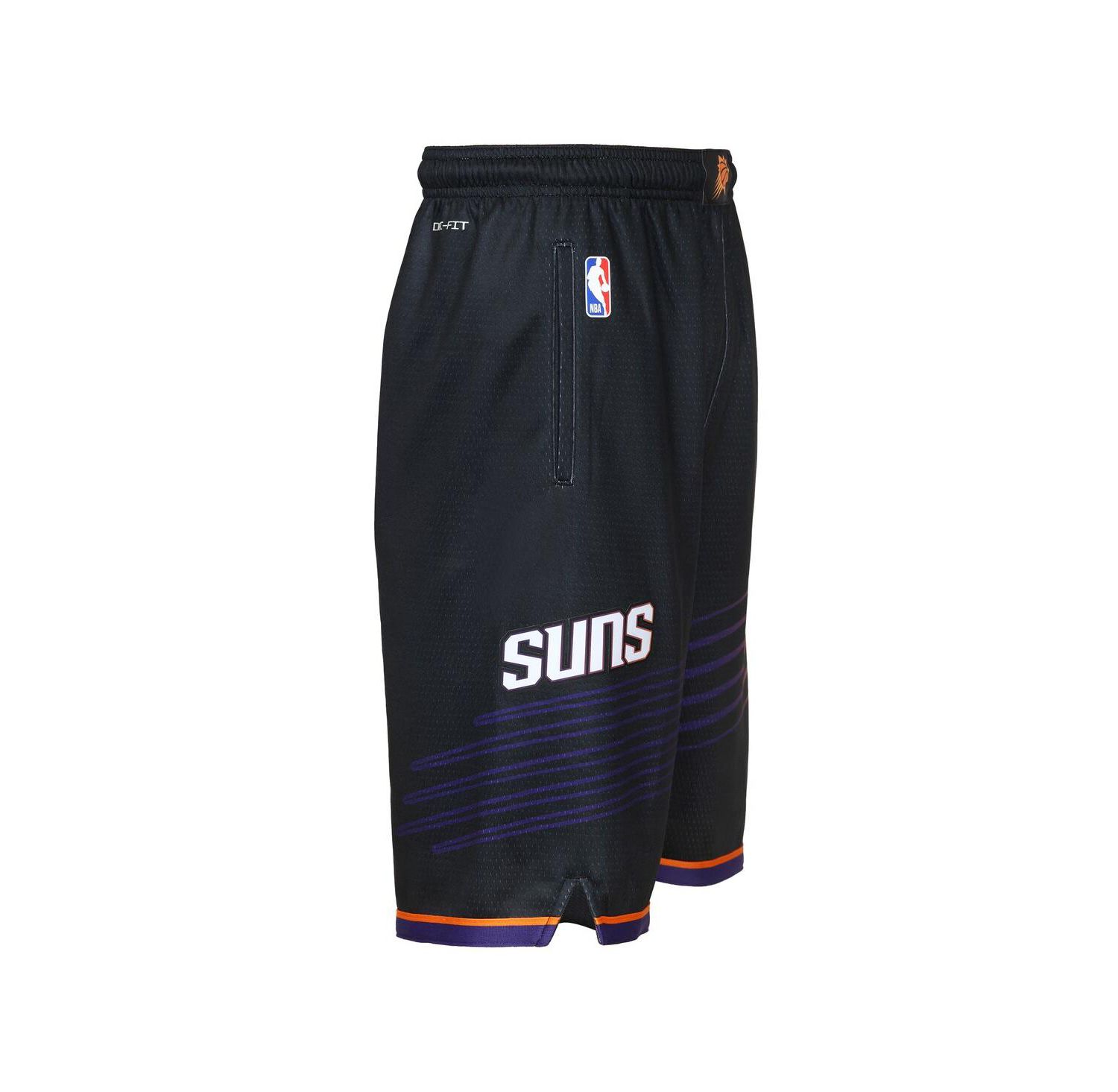 Big Boys and Girls Black Phoenix Suns Statement Edition Swingman Dri-FIT Shorts