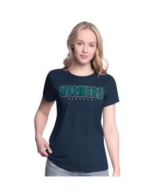 Women's Navy/Teal Seattle Mariners Two T-Shirt Combo Pack