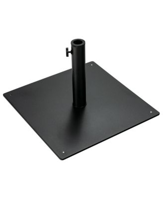 Square Weighted Patio Umbrella Base Stand 36 lbs Outdoor w/ 3 Adapters