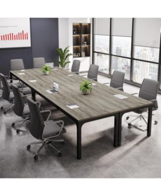 6.5ft Conference Room Table, 157.48" W x 55.12" D Large Office Meeting Table (4 Pcs)