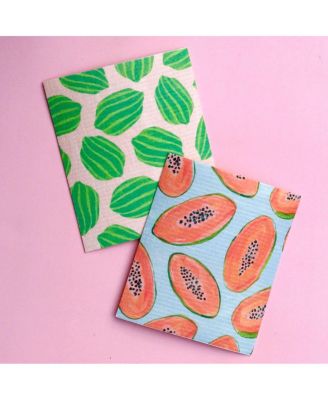 Swedish Dishcloth in Fruit Print, 2-pack