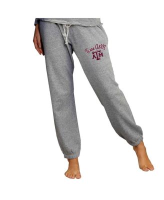Women's Gray Texas A&M Aggies Mainstream Knit Jogger Pants