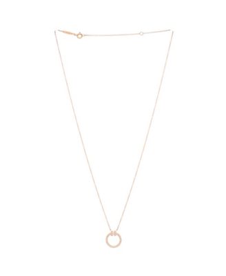 T Circle Pendant Necklace