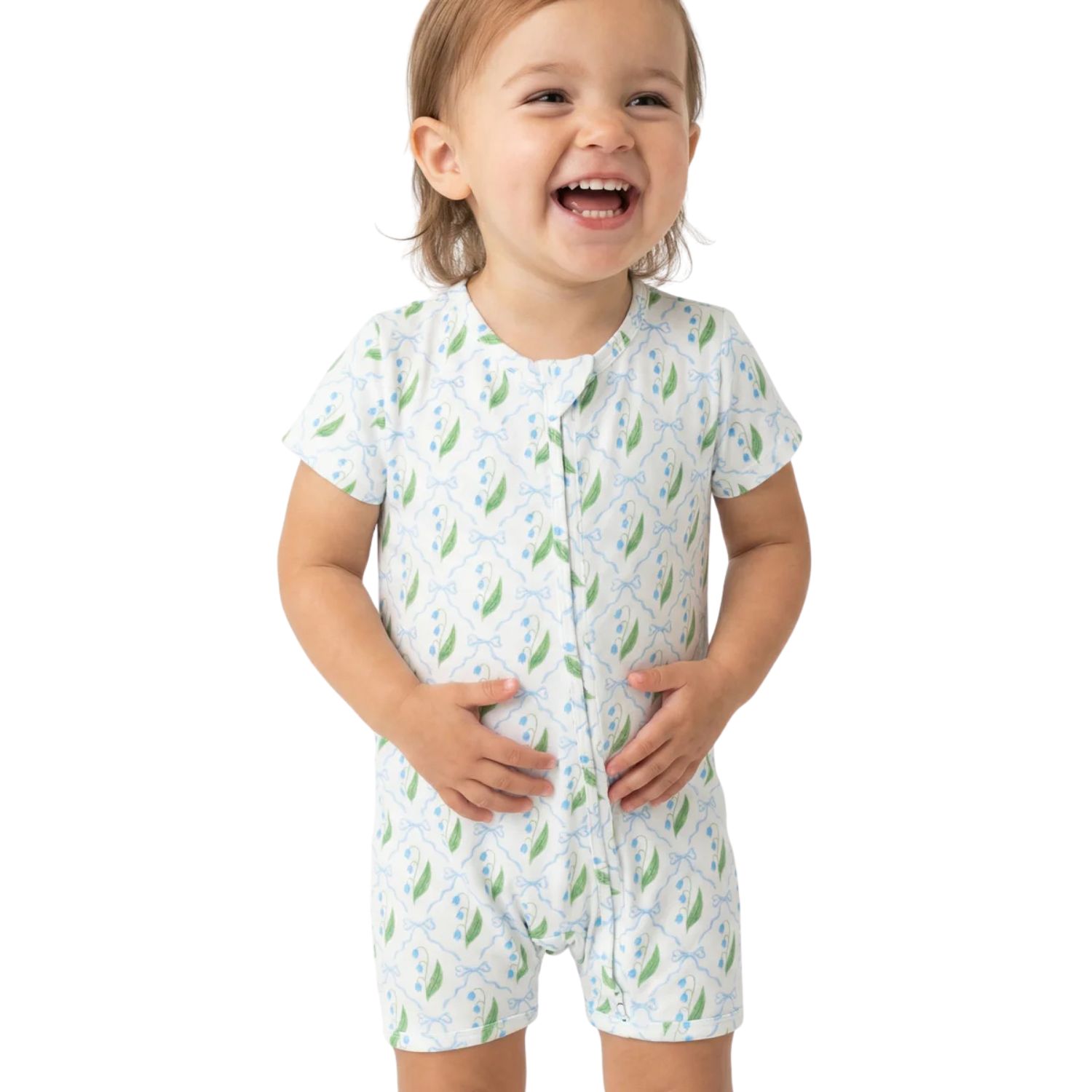 Baby Girls Bluebell Bows Bamboo Sleeper
