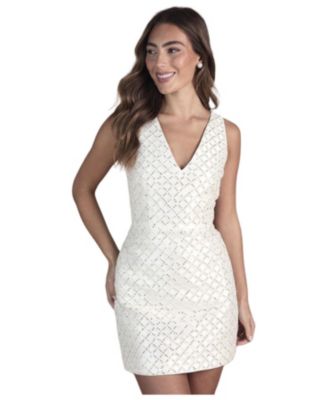 Women's Sleeveless Embellished Mini Dress