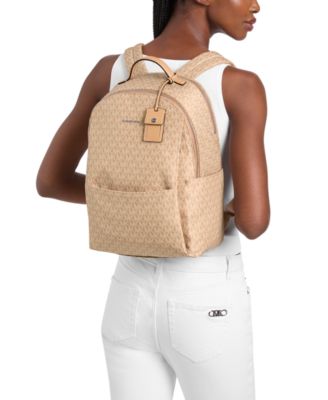 Michael Kors Sable Small Printed Signature Logo Backpack