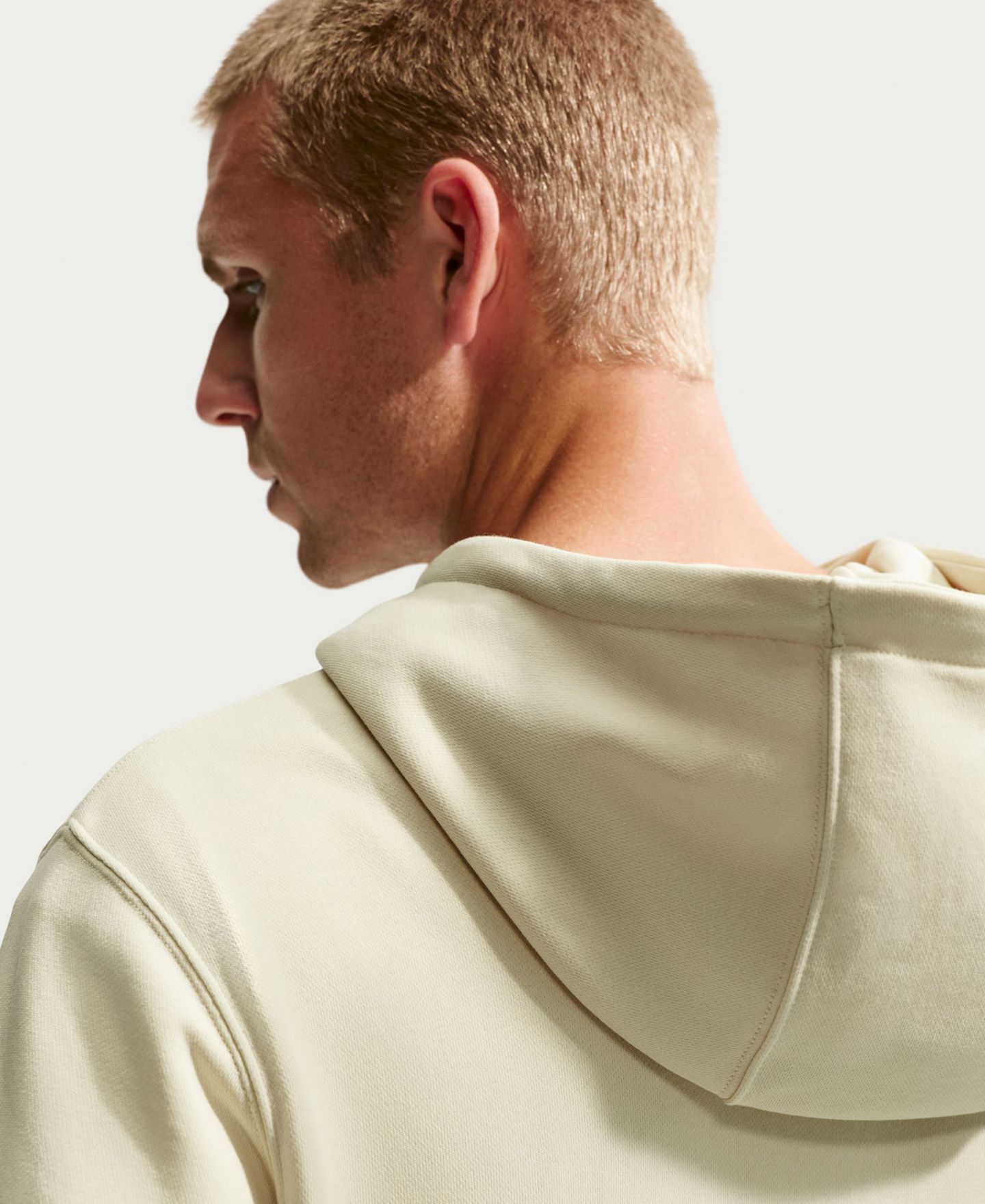 Мужское худи Nike Sportswear Club French Terry Full-Zip, цвет: Хаки / Обсидиановый — фото 7