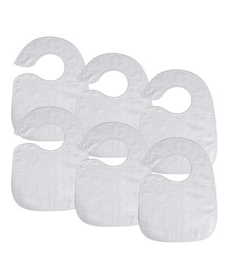Soft Bibs with Snaps - Set of 6