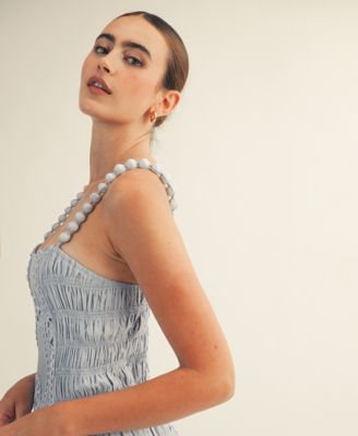 Women's Square Neck Midi Dress