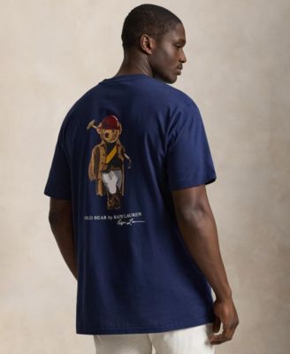 Men's Big & Tall Short-Sleeve Polo Bear Jersey T-Shirt