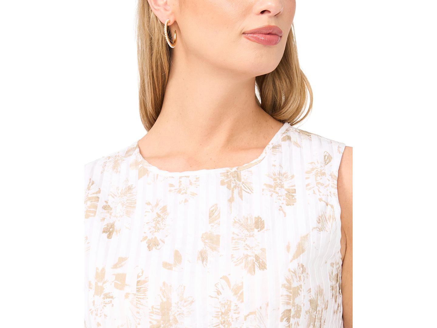 Женская блузка Vince Camuto Peplum Sleeveless, цвет: Белый — фото 3