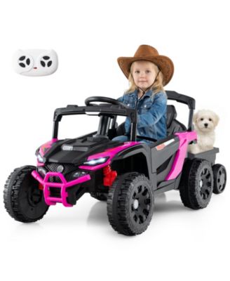 12V Electric Ride On Tractor with Parent Remote for Kids