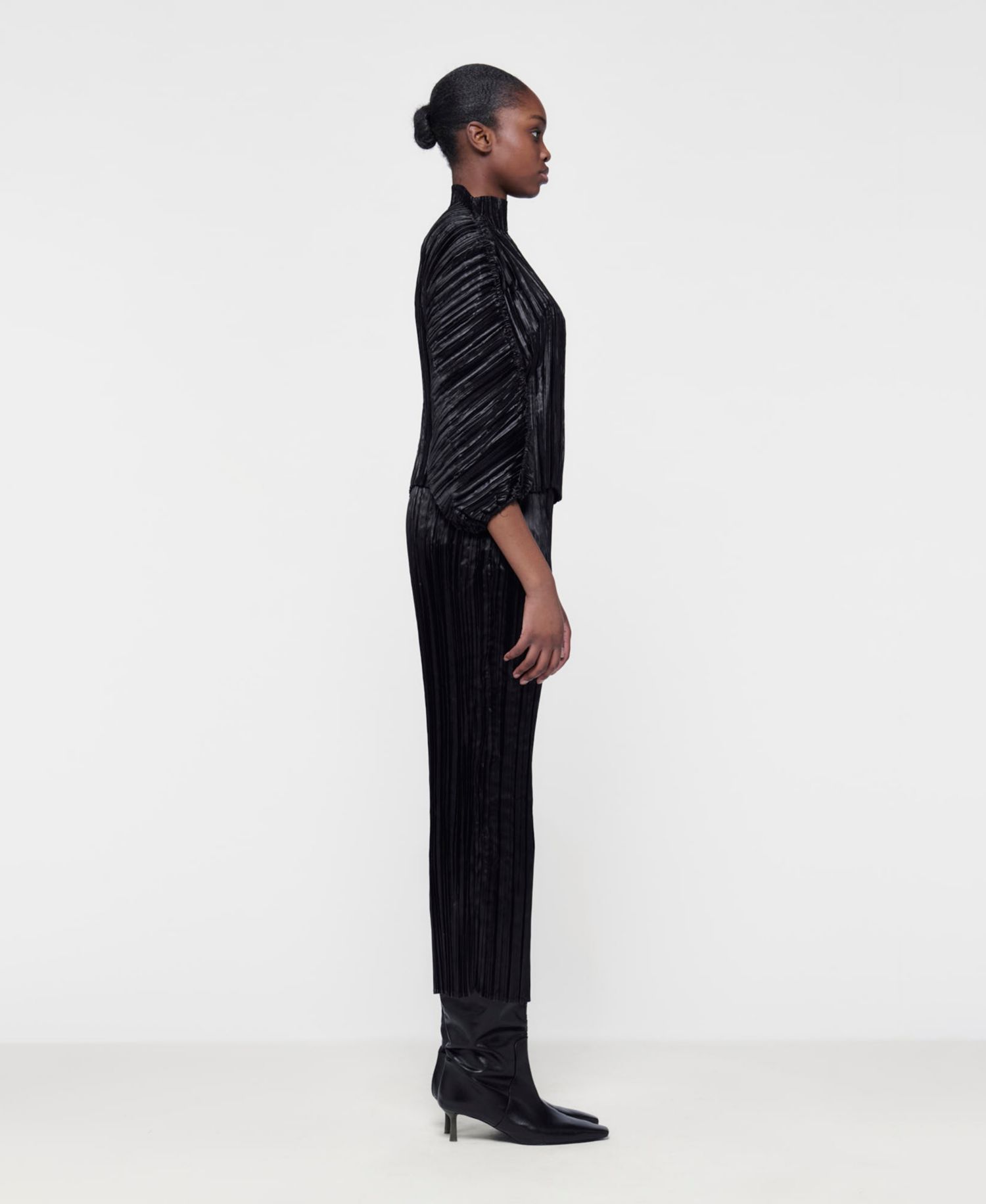 Women's Fitted Plisse Skirt