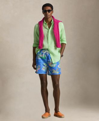 Men's Printed Swim Trunks