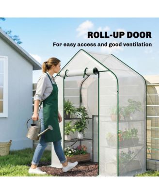 house for Outdoors, 6 Shelves house with PE Cover,