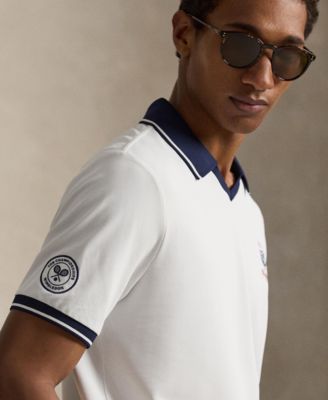 Men's Embroidered Wimbledon Short-Sleeve Polo Shirt