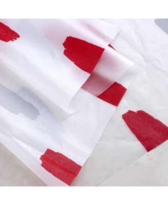 90 GSM Printed Peva Glit Brush Stroke 13 Piece Shower Curtain Set 70" x 72"