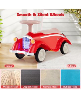 Toddler Ride On Toy Classic Sliding Car with Horn & LED Headlight