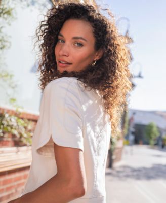 Petite Collarless Cropped Jacket