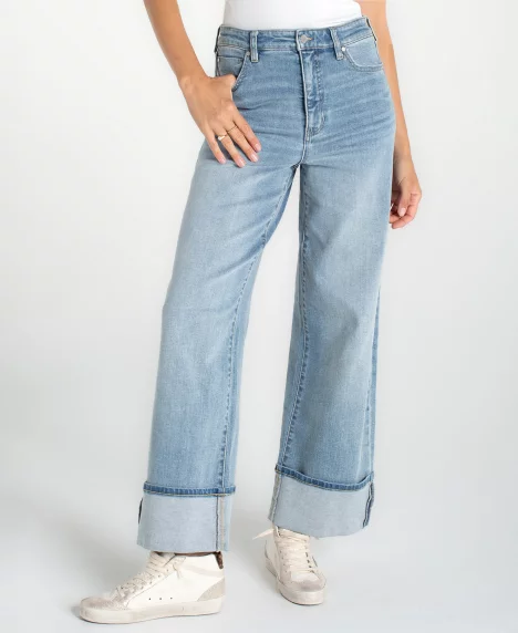 Petite Morgan High-Rise Wide-Leg Jeans - Rincon Beach