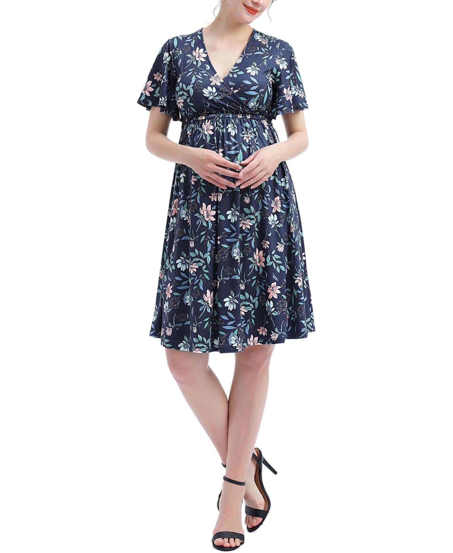 Women's kimi + kai Annis V-Neck Nursing Dress