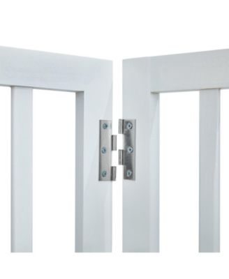 24" x 80" Freestanding 4-Panel Foldable Dog Gate for Doorways and Hallways