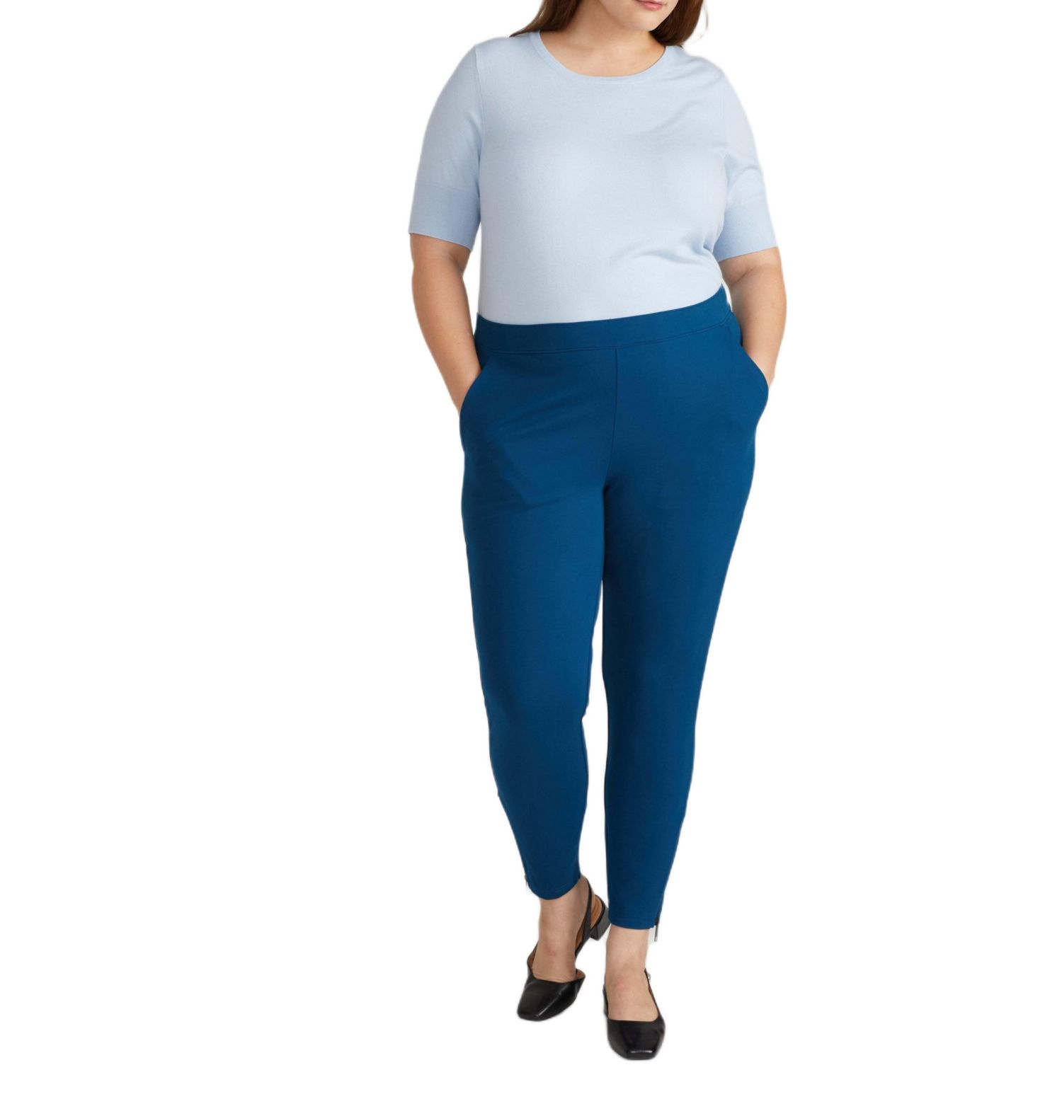 Plus Size Moro Pocket Signature Ponte Pants
