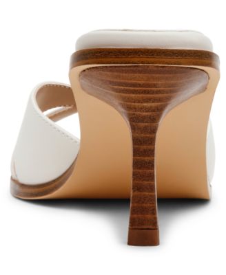 Women's Seless Criss-Cross Wood Heel Dress Sandals