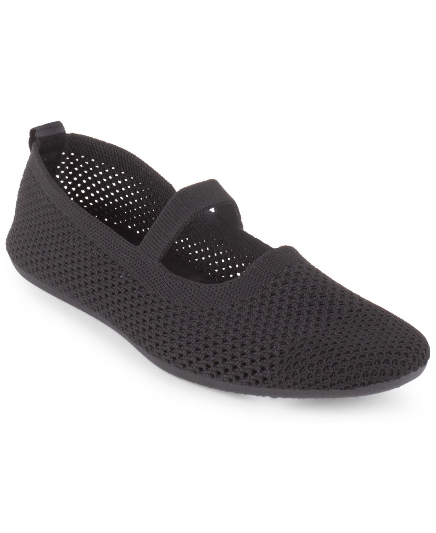 Женские балетки Gloria Vanderbilt Amelie Mary Jane Slip-On Flats, цвет: Чёрный — фото 1