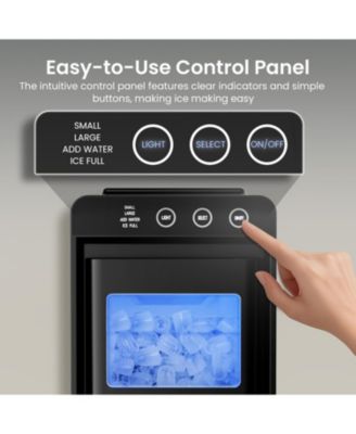 Portable Ice Maker with Carry Handle, 26 lbs. Capacity & Self-Cleaning