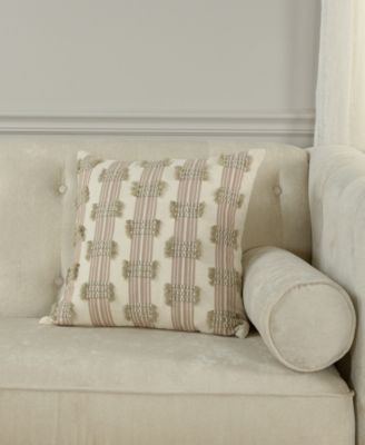 Lena Cotton Blend Decorative Pillow, 18" x 18"
