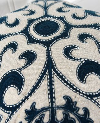 Emma Cotton Decorative Pillow, 18" x 18"