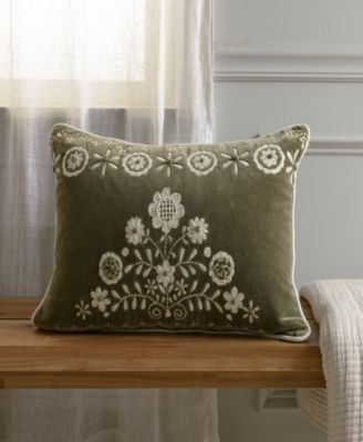 Minnie Cotton Velvet Decorative Pillow, 14" x 20"