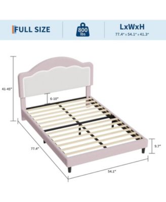 Twin Size Kids Bed with LED Headboard, Plush Sherpa Fabric Upholstery, Slat Support (No Box Spring Needed), Easy Assembly for Boys & Girls